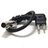 2-Pin Handheld Radio Jumper Cable Adapter to Car Harness for MOTOROLA Black Box and HYT