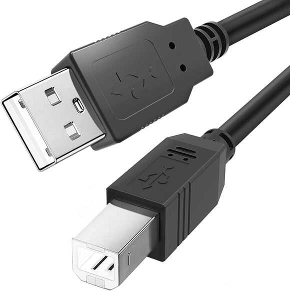 USB B MIDI Cable for Instruments 3 FT, Ancable USB A to USB B cable Compatible with Piano, Midi Controller, Midi Keyboard, Audio Interface Recording, USB Microphone and More