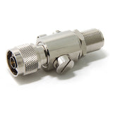 Lightning Arrestor/Surge Protector for CB Ham Two-Way Radio Antenna, N-Type Male to N-Type Female