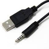 Ancable 3-Feet USB Type A to 3.5mm AUX Male Charging Cable Cord for MP3 MP4 Players, Headphones, Speakers, Watches, Boombox, Research Chips and Any Other Device with 3.5mm Port