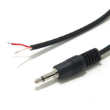 Trigger ON/Off Cable, 3.5mm 1/8" Monaural Mini Mono Plug to Bare Wire 6-Feet - 12V DC Trigger ON/Off Cable
