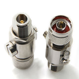 Lightning Arrestor/Surge Protector for CB Ham Two-Way Radio Antenna, N-Type Male to N-Type Female