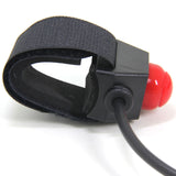 3.5mm Mono Plug Mount Strap Push to Talk Switch Botton PTT for Icom Aviation Radios
