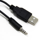 Ancable 3-Feet USB Type A to 3.5mm AUX Male Charging Cable Cord for MP3 MP4 Players, Headphones, Speakers, Watches, Boombox, Research Chips and Any Other Device with 3.5mm Port