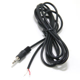 Trigger ON/Off Cable, 3.5mm 1/8" Monaural Mini Mono Plug to Bare Wire 6-Feet - 12V DC Trigger ON/Off Cable