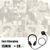 Replacement USB Charging Cable for JBL Synchros E40BT/E50BT/J56BT Headphones 2.5mm