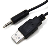 Ancable 3-Feet USB Type A to 3.5mm AUX Male Charging Cable Cord for MP3 MP4 Players, Headphones, Speakers, Watches, Boombox, Research Chips and Any Other Device with 3.5mm Port