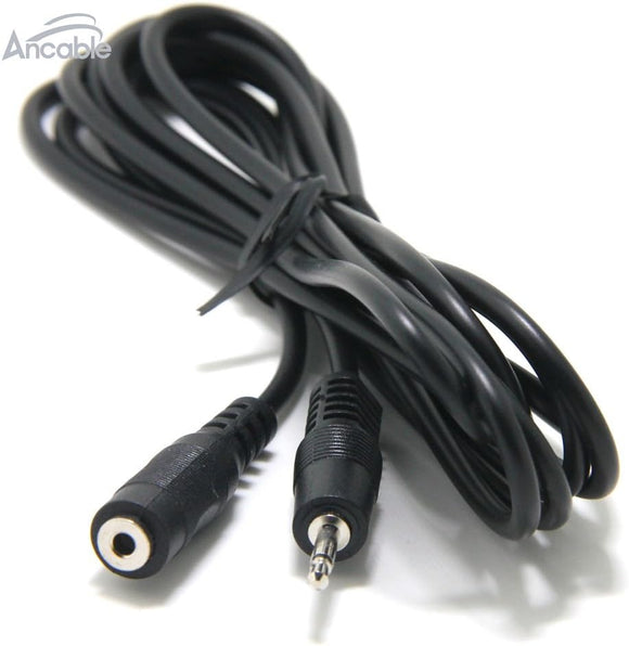 100pcs 3.5mm Audio Cable Extension, 6ft 1/8