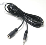 100pcs 3.5mm Audio Cable Extension, 6ft 1/8" TS Mini Mono Audio Plug Male to Female Extension Cables