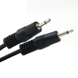 3.5mm 1/8 TS Male Mini Plug to Male Mini Plug Monaural Mono Audio Cable - 12V Trigger, IR Infrared Sensor Receiver Extender