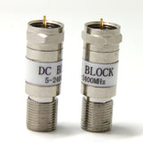 In-Line High Pass Filter Coupler Barrel Adapter 54-1000MHZ 2-Pack