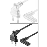 Figure 8 C7 AC power cord EU type right angled 90 degree for samsung Philips Sony LED TV