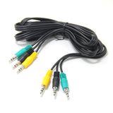 Replacement Audio Cable for 5.1 Channel Logitech Computer Speakers 3.5mm 1/8 TRS Plug Male to Male 6ft
