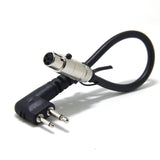 2-Pin Handheld Radio Jumper Cable Adapter to Car Harness for MOTOROLA Black Box and HYT